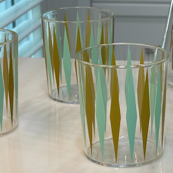 Retro Atomic Diamond Tumblers (set of 4) - Picture 7 of 13